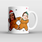 Personalised Gingerbread Girls Face Mug